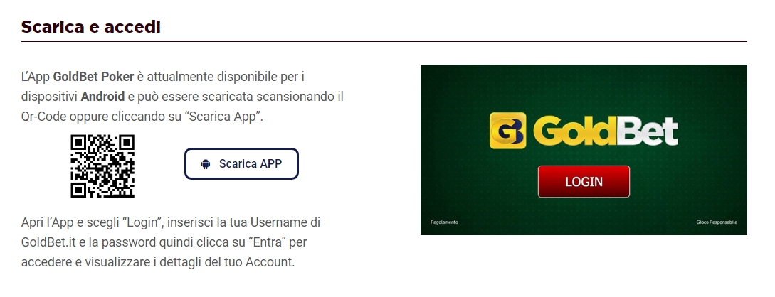 Goldbet Mobile Casinò